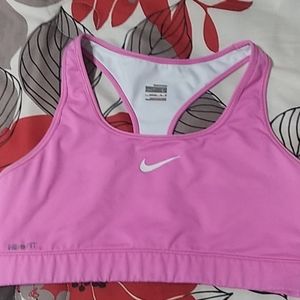Light pink sports bra